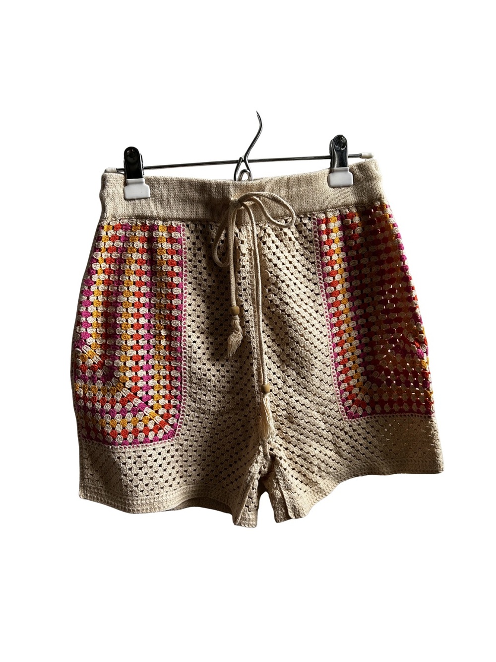 Crochet Colorblock Shorts